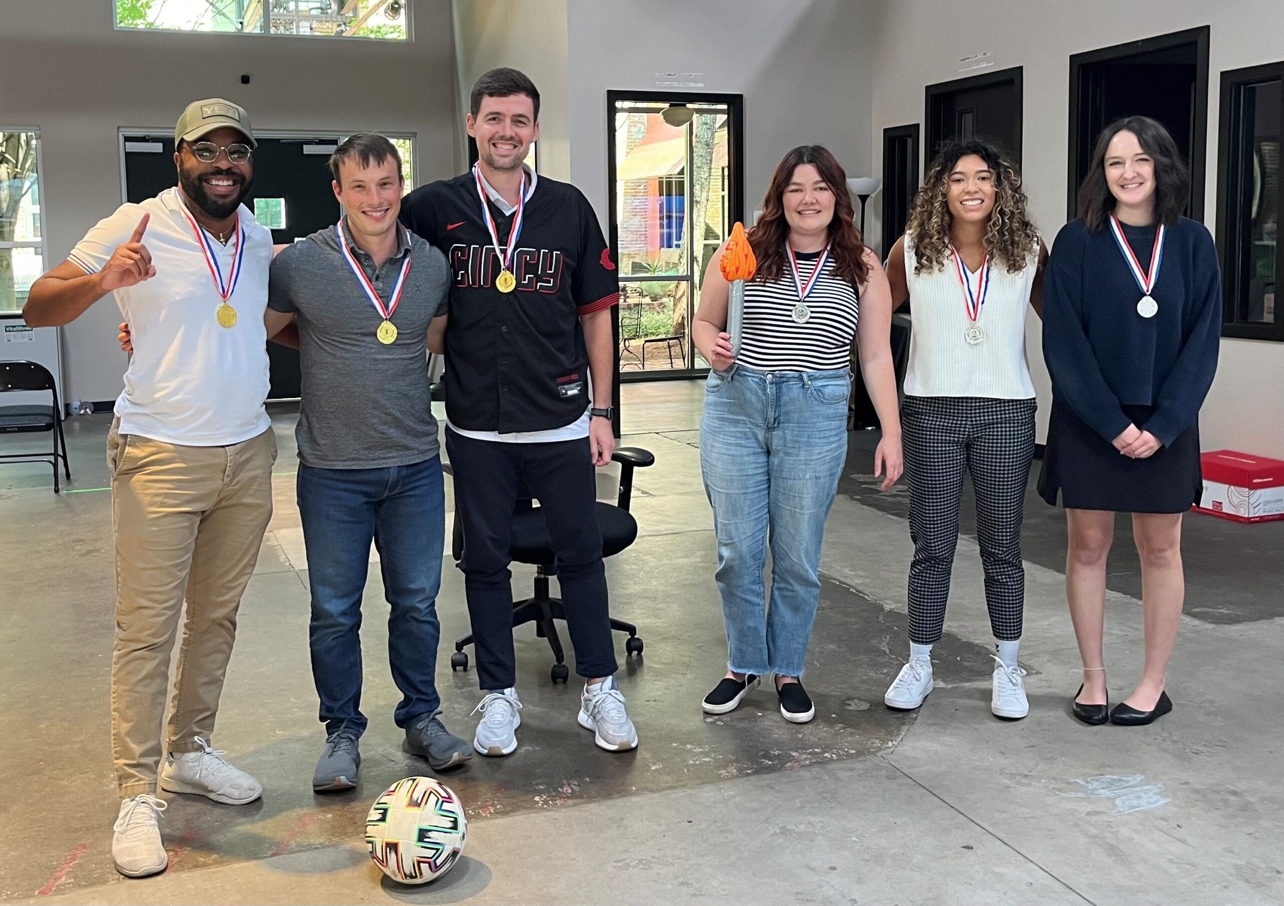 Desk Chair Soccer Medalists